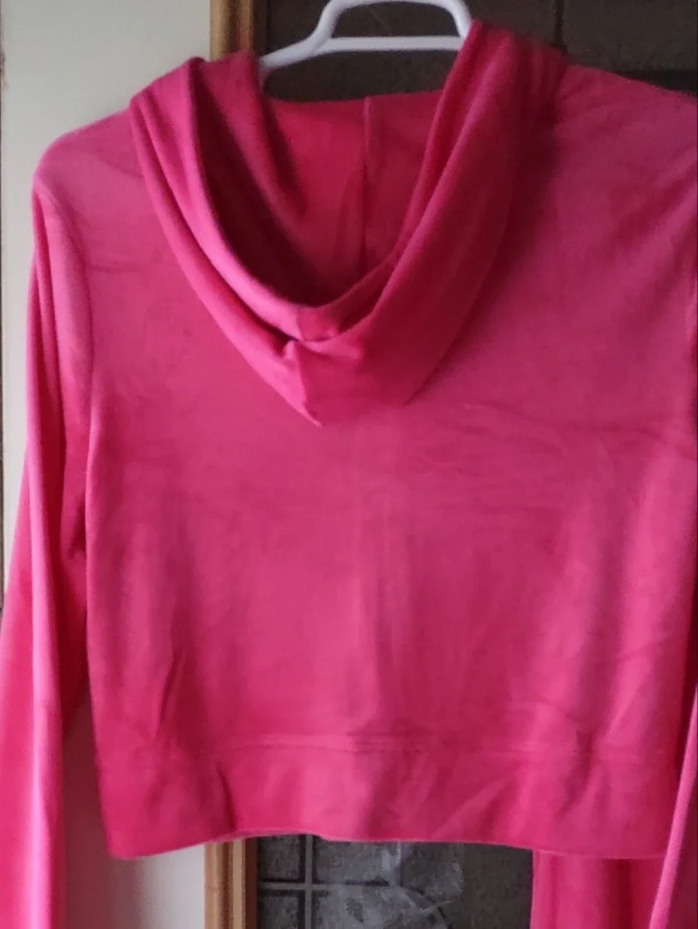 NWTS*  Juicy Couture *Hot Pink Velour Tracksuit Set XL Bling Rhinestones